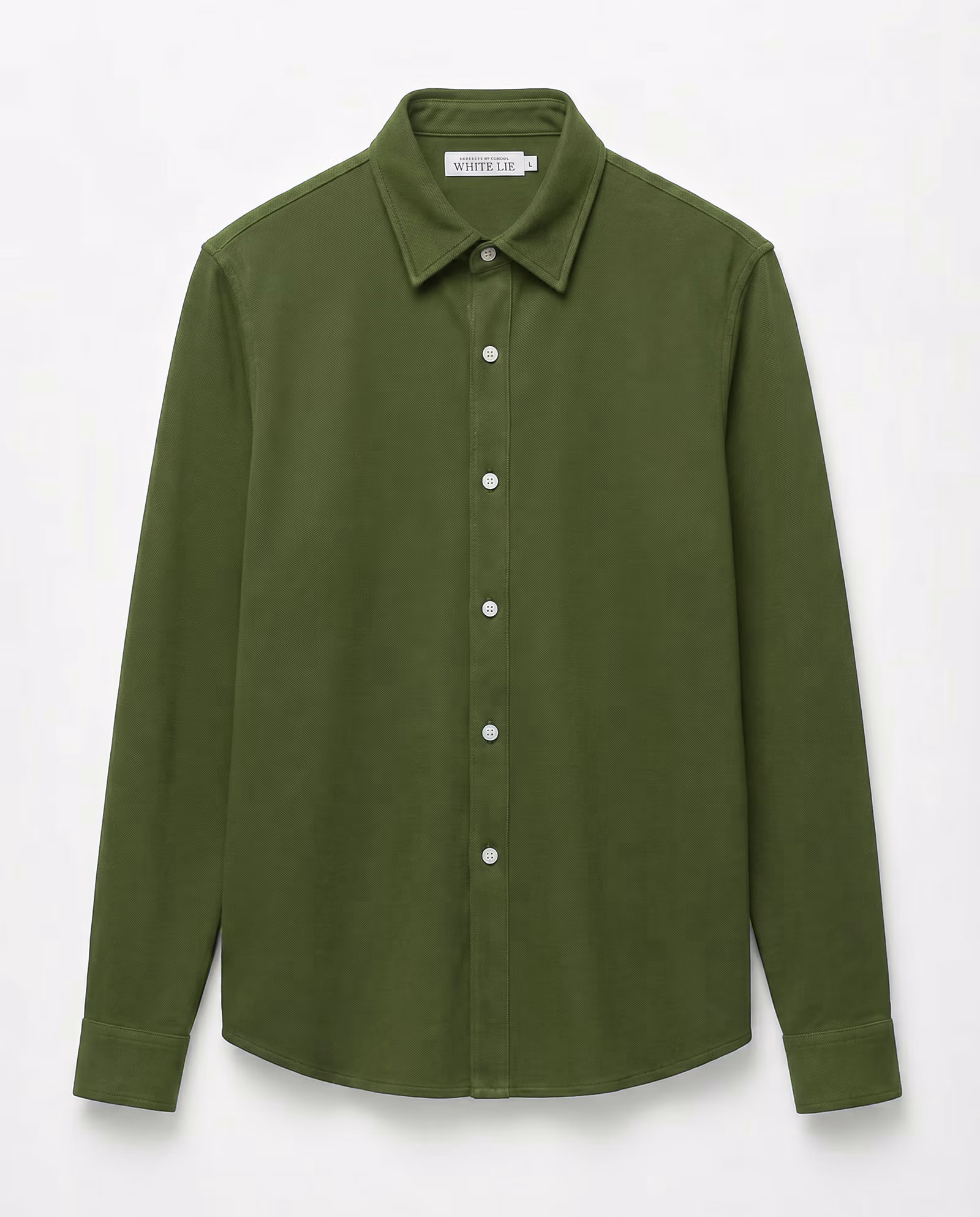 The Piqué in Olive Green
